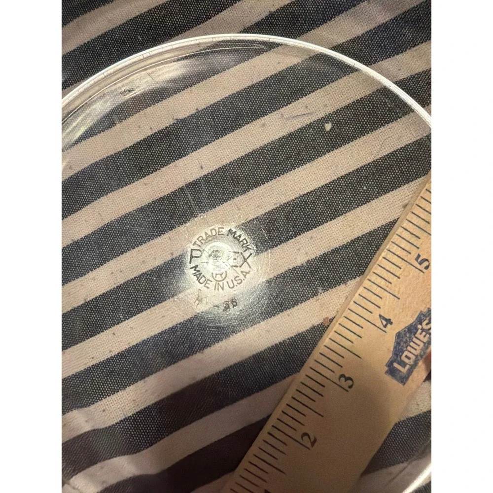 Vintage Pyrex Clear Glass Pie Plate 9.5 Inch Round Deep Dish Baking Pan USA 229